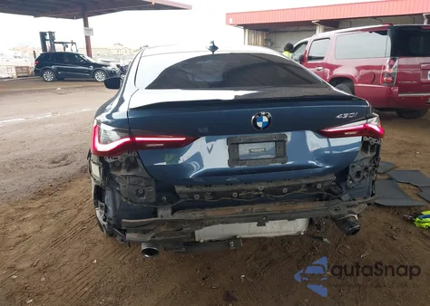 2021 BMW 430I из США, поврежденный, VIN WBA53AP02MCF83135